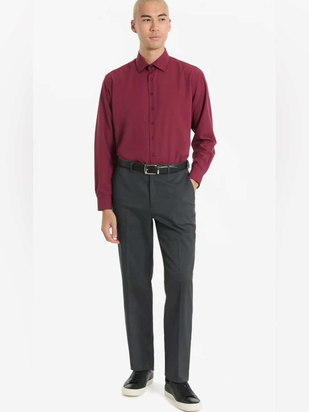 NWT Chaps charcoal regular fit stretch dress pants